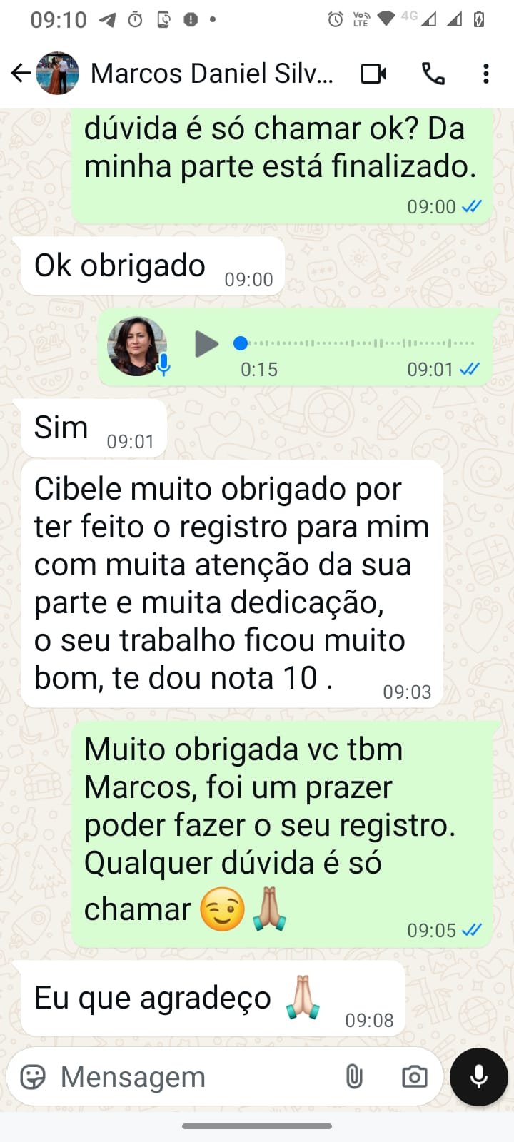 Comprovante de regularização do criador